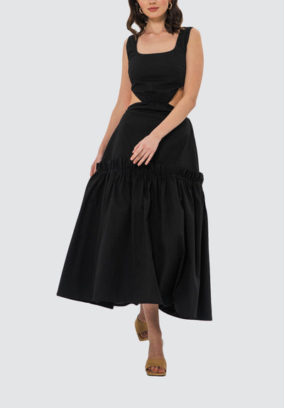 Ines Midi Dress | Black