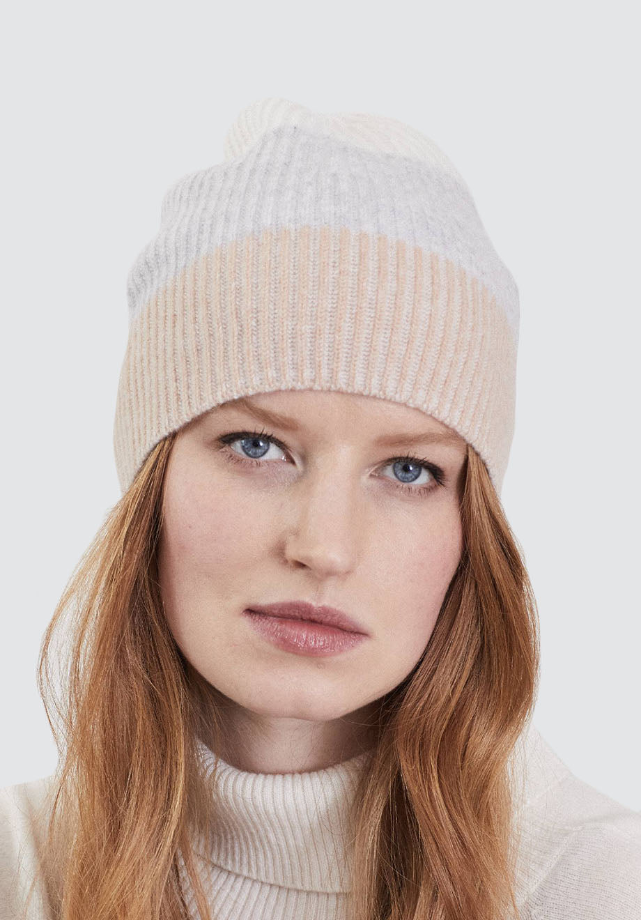 Cashmere Beanie | Striped