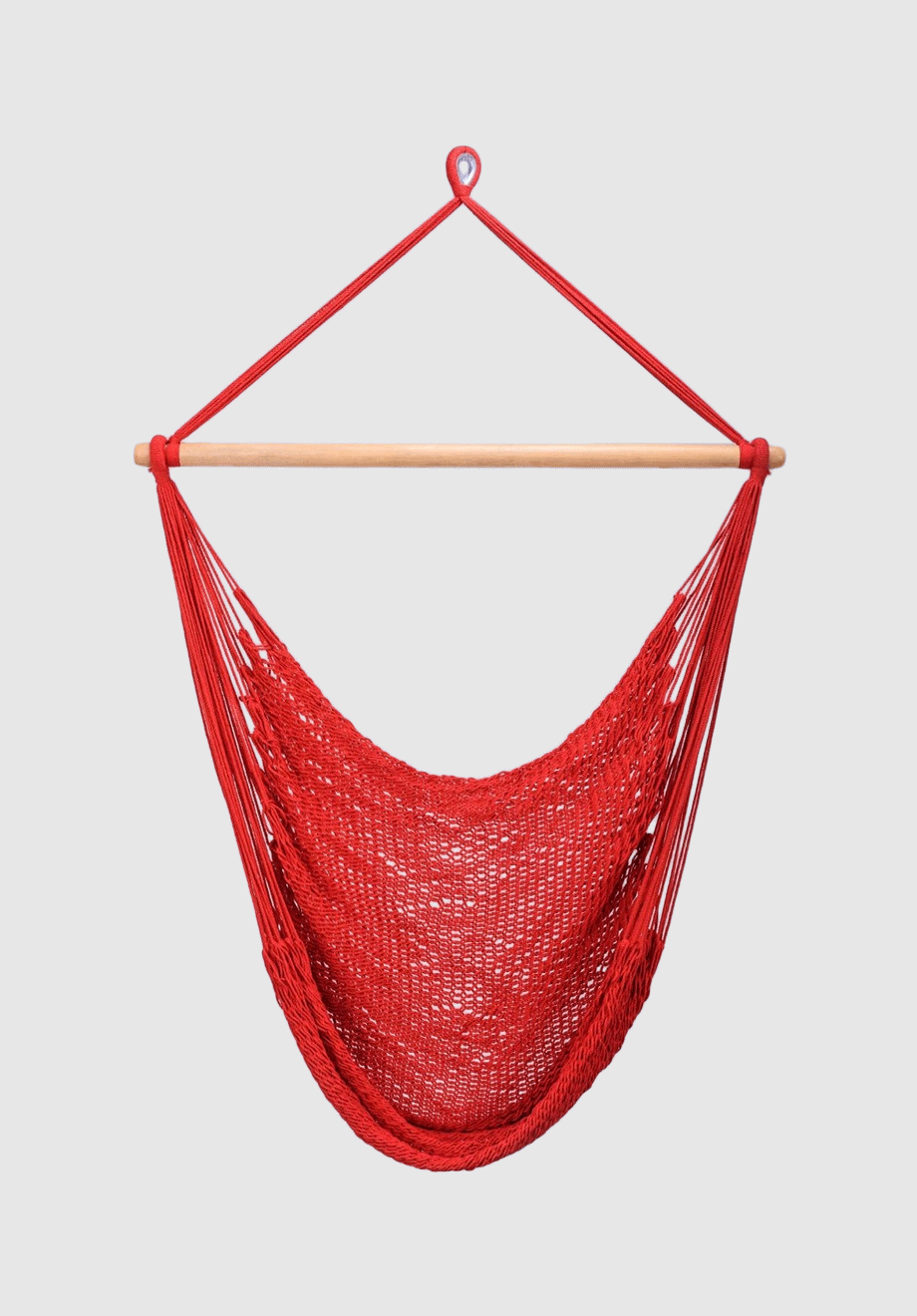 Classic Red Cotton Hammock Swing