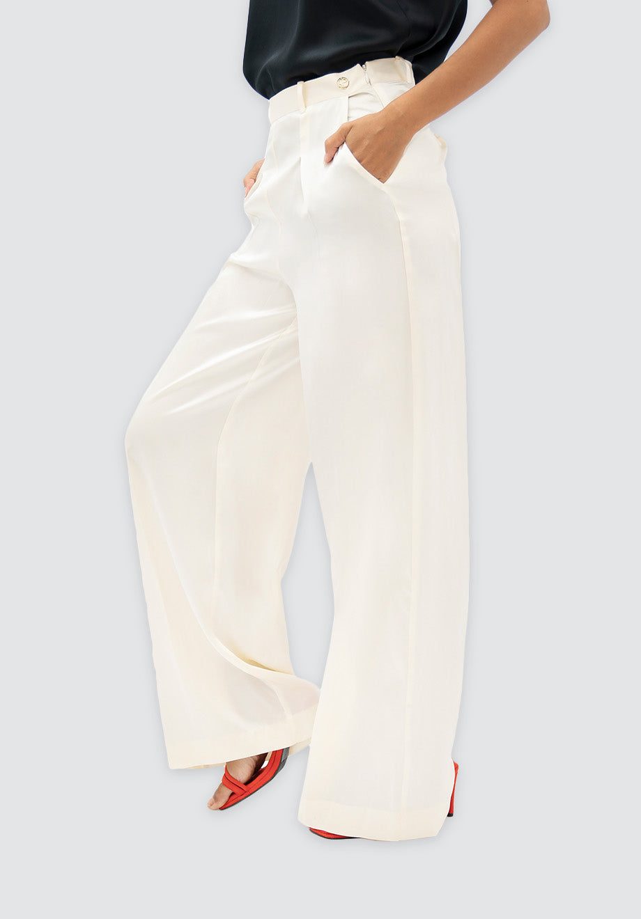 Branson BKG - Wide Leg Pants | Pearl