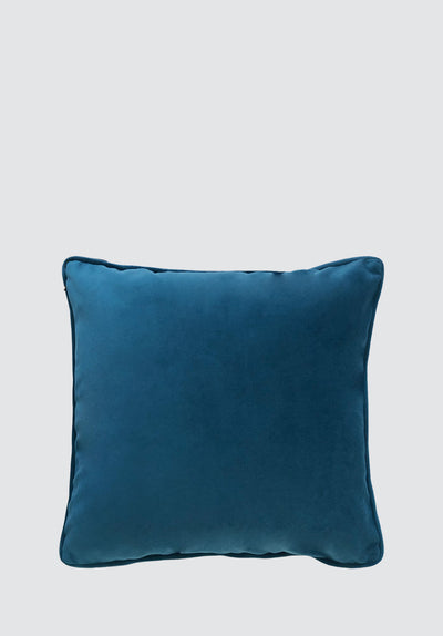 Dancing Elephant | Teal Lake Velvet Cushion Cover