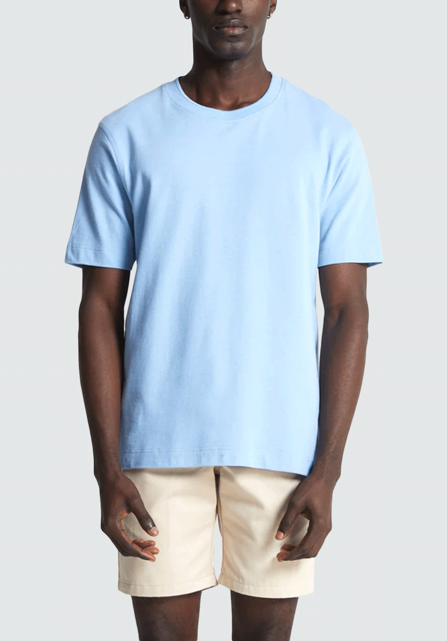 Cotton Pique Tee | Della Robbia Blue