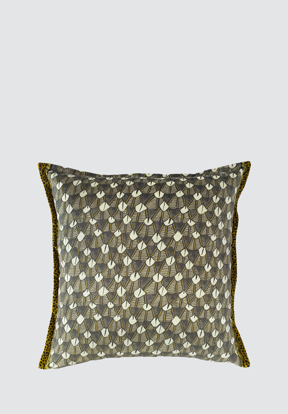 Feather | Silver Ripple Velvet Cushion Cover