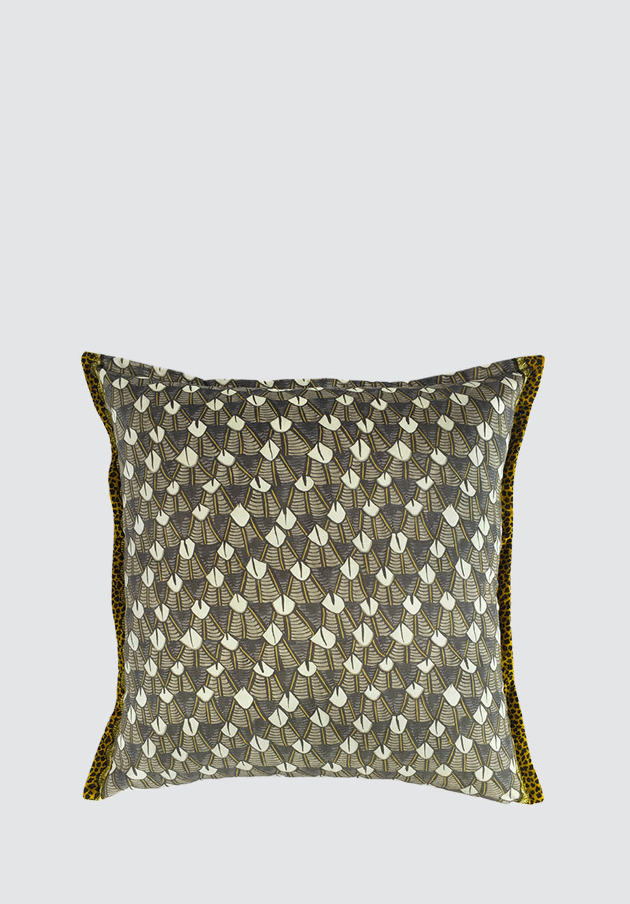 Feather | Silver Ripple Velvet Cushion Cover