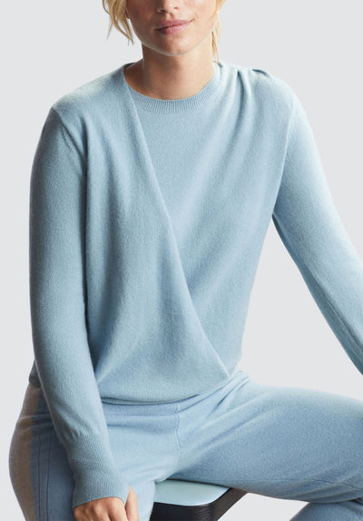 Ruched Cashmere Sweatshirt | Glacier