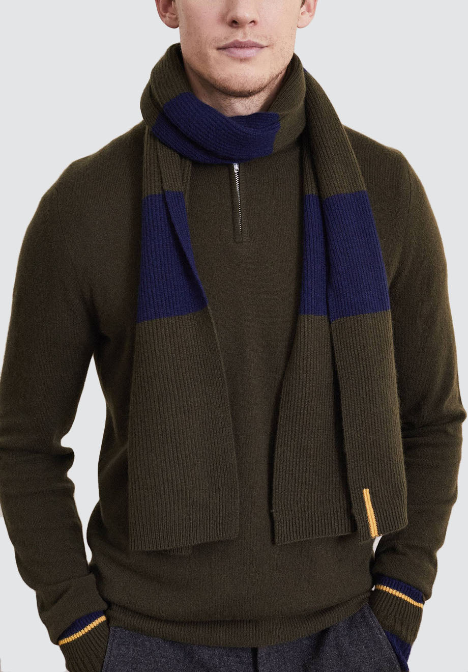 Men's Scarf | Midnight Colourblock