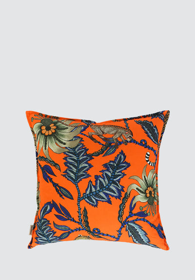 Monkey Bean | Flame Linen Cushion Cover