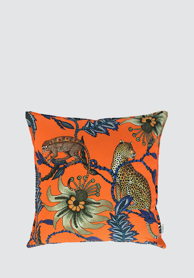 Monkey Bean | Flame Linen Cushion Cover