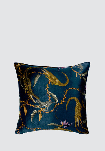 River Chase | Royal Velvet Cushion Cover