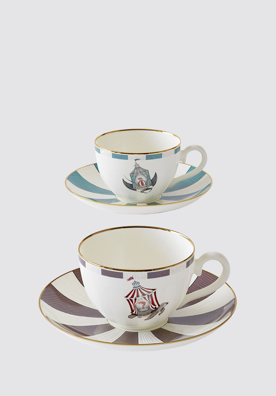 Tea Cups 2 Set Searcus / Turtle-Manta