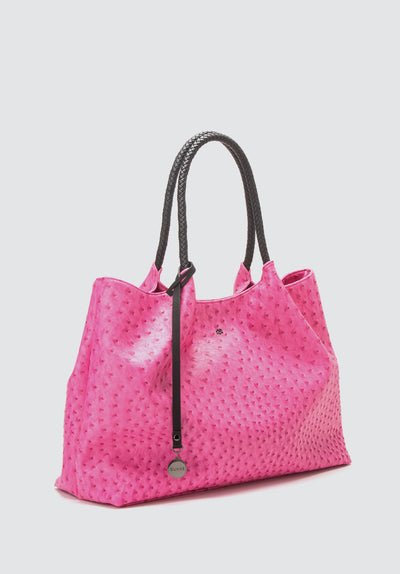 Naomi | Hot Pink Vegan Leather Tote Bag