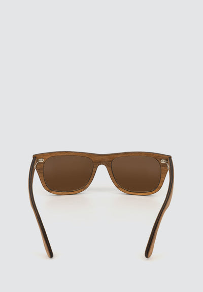 AJ Sunglasses | Walnut | Brown Polarised