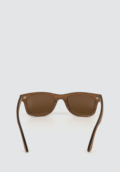 Barnes Sunglasses | Walnut | Brown Polarised