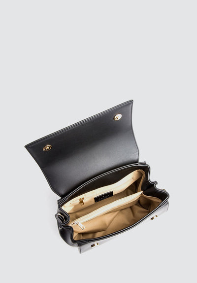 Cottontail | Black Vegan Leather Bag