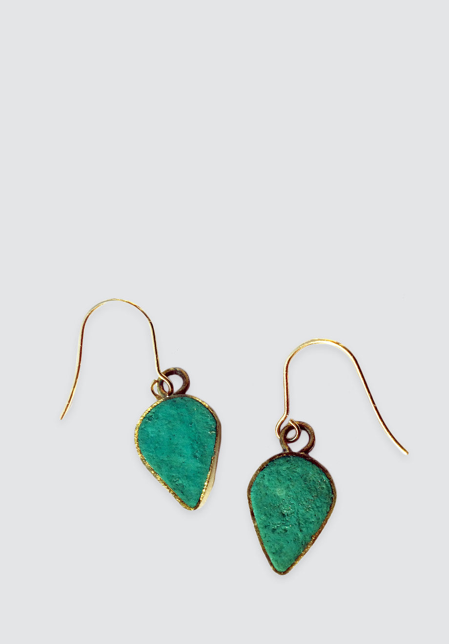 Petal Pulp and Brass Earring