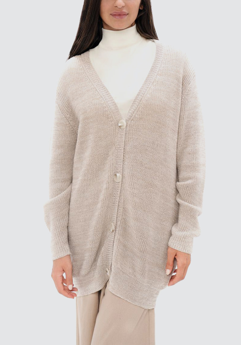 Salzburg SZG - Cocoon Cardigan | Sand Marl