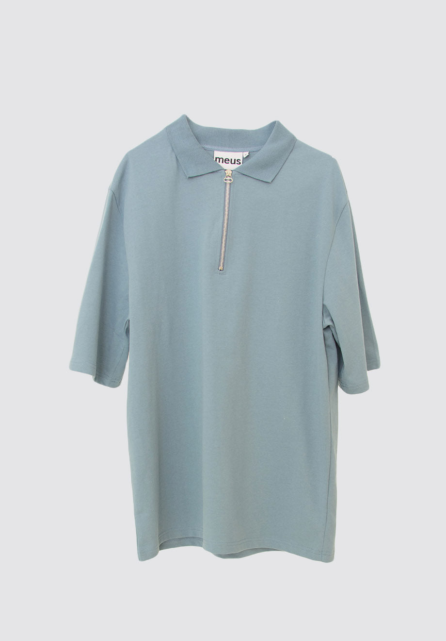 Oversized Polo Shirt | Blue