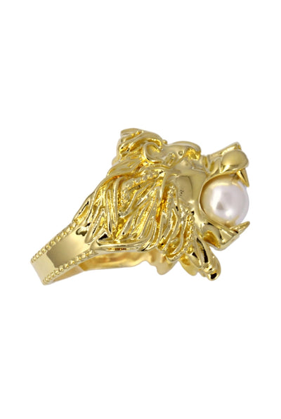 Large Lion Ring In Gold