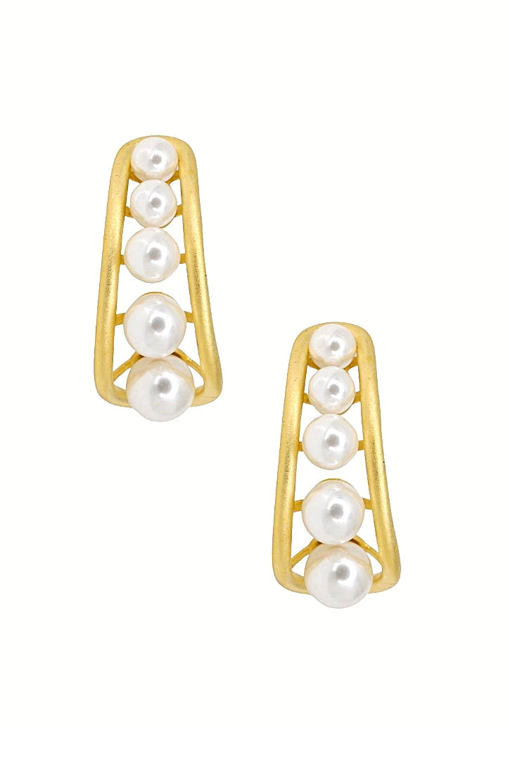 Pearl Earrings In Gold