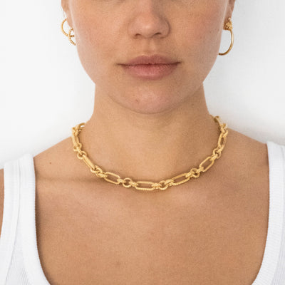 Retro Chain In Gold